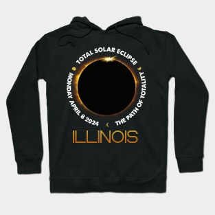 ILLINOIS Total Solar Eclipse 2024 American Totality April 8 Hoodie